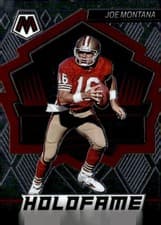 Joe Montana 2022 Panini Mosaic HoloFame card