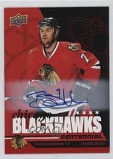2025-26 Upper Deck Chicago Blackhawks Centennial Red Hot Autos Brent Seabrook #12 card