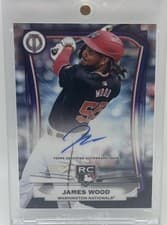 2025 Topps Tribute League Inauguration Autographs James Wood #LIA-JWO card