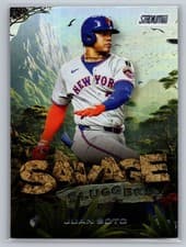 Juan Soto 2025 Stadium Club Savage Sluggers card