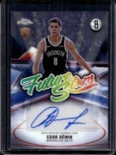 2025-26 Topps Chrome Future Stars Autographs Egor Dëmin #FS-ED card