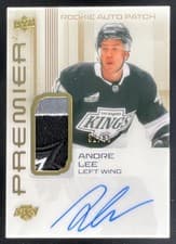 2024-25 Upper Deck Premier Acetate Auto Patch Rookies Andre Lee #AR-AL card