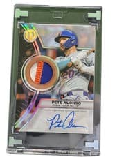 2025 Topps Tribute Threads Autograph Relics Pete Alonso #TTTA-PETE card