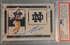 2025 Panini National Treasures Collegiate Rookie Signatures Riley Leonard #7 card