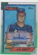2025 Topps Shoebox Treasures Base Autographs Jim Abbott #77A card