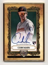 Coby Mayo 2025 Topps Gilded Collection Topps Gallery of Gold Autographs card
