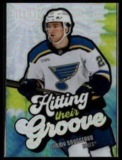 2025-26 Upper Deck Allure Hitting Their Groove Jimmy Snuggerud #HTG-9 card