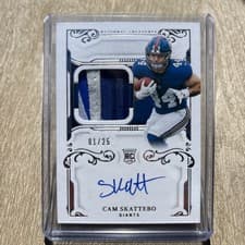 2025 Panini National Treasures Rookie Gloves Signatures Cam Skattebo #11