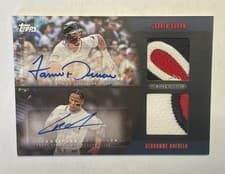 2025 Topps Major League Material Dual Autographs Series One Jarren Duran / Ceddanne Rafaela #MLMDA-DRA card