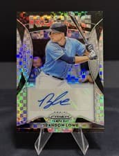 Brandon Lowe 2019 Panini Prizm Rookie Autographs card