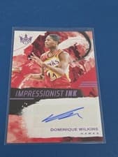 Dominique Wilkins 2024-25 Panini Court Kings Impressionist Ink Autographs card