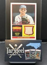 2025 Topps Heritage Clubhouse Collection Relics Austin Riley #CCR-AR card