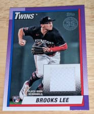 2025 Topps 1990 Topps Baseball Relics Series Two Brooks Lee #90R2-BL card