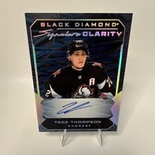 2025-26 Upper Deck Black Diamond Signature Clarity Tage Thompson #SC-TT card