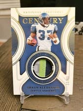 Shaun Alexander 2021 Panini National Treasures Century Materials card