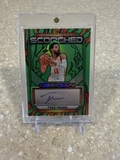 2024-25 Panini Obsidian Scorched Signatures Trae Young #SS-TRY card