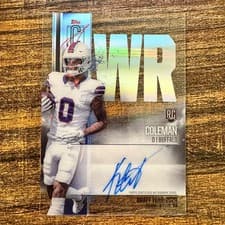 2024 Topps Signature Class Rookie Class Crystal Clear Autographs Keon Coleman #RCC-KC card