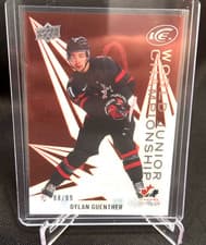 2024-25 Upper Deck Ice World Junior Championship Dylan Guenther #WJC-2 card