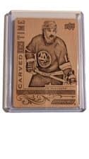 2024-25 Upper Deck Engrained Icons Carved in Time Bryan Trottier #CT-BT card