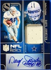 2025 Panini Silhouette NFL Relic Autographs Daryl Johnston #23 card
