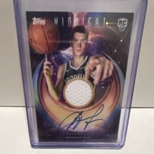 2025-26 Topps Midnight Rookie Jersey Autographs Egor Demin #RJA-ED card