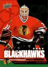 2025-26 Upper Deck Chicago Blackhawks Centennial Hobby Jeff Hackett #49 card