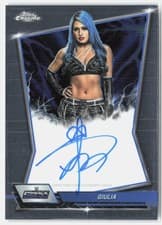 Giulia 2026 Topps Chrome WWE Blue Brand Autographs card