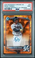 2025 Bowman Chrome Sapphire Edition Prospect Autographs Diego Tornes #CPSA-DT card