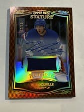 Will Cuylle 2024-25 Upper Deck Stature 2023-24 Base Update Auto card