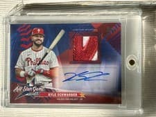 2025 Topps Update All-Star Stitches Autographs Kyle Schwarber #AST-KS card