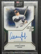 2025 Topps MLB MVP Collection Base Autographs Aaron Judge #43-A card