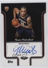 2025-26 Topps Rookie Photo Shoot Autographs Micah Peavy #RP-MP card