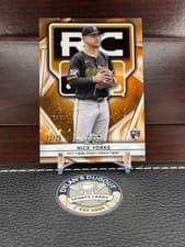2025 Topps Chrome Black Rookie Design Variations Nick Yorke #41 card