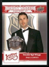 2025-26 Upper Deck Detroit Red Wings Centennial Trophy Winners Paul Coffey #146 card