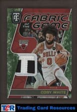 2024-25 Panini Totally Certified Fabric of the Game Coby White #FOG-CBW card