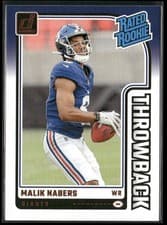2024 Donruss Rated Rookies Throwback Malik Nabers #48