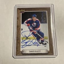 2024-25 Upper Deck Engrained Icons Beehive Portrait Signatures Dave Ellett #BH-DE card
