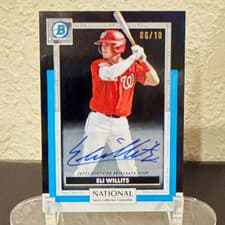 2025 Bowman Draft Sapphire Sapphire Chrome Prospect Autographs Eli Willits #CPA-EW card