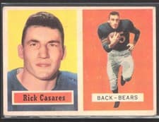 Rick Casares 1957 Topps card