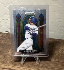 Mookie Betts 2021 Panini Prizm Stained Glass card