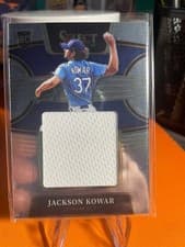 Jackson Kowar 2022 Panini Select Rookie Jumbo Swatch card