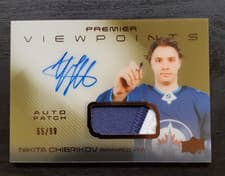 2024-25 Upper Deck Premier Viewpoints Auto Patch Nikita Chibrikov #V-NC card