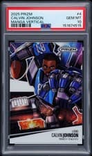 2025 Panini Prizm Manga - Vertical Calvin Johnson #4 card