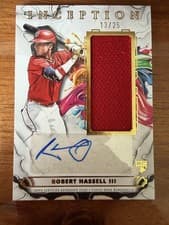 2025 Topps Inception Inception Autograph Game Relics Robert Hassell III #IAGR-RH card