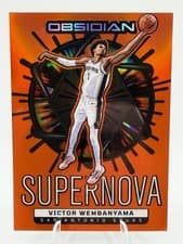 2024-25 Panini Obsidian Supernova Victor Wembanyama #7 card