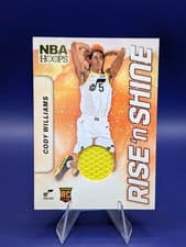 2024-25 Hoops Rise 'n Shine Memorabilia Cody Williams #RSM-CWJ card