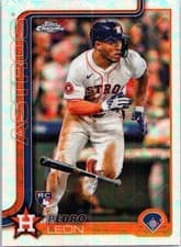 2025 Topps Chrome Logofractor Edition Base Set Pedro León #97 card