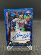 2025 Topps Chrome Sapphire Rookie Autographs Sapphire Nacho Alvarez Jr. #RA-NA card