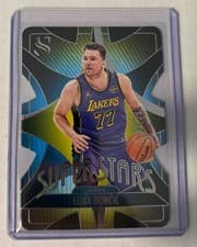 Luka Doncic 2024-25 Panini Silhouette Superstars Die-Cut card