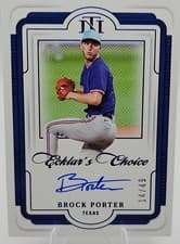 2025 Panini National Treasures Ecklar's Choice Signatures Brock Porter #40 card